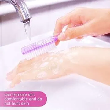 Yesker Handle Nail Hand Scrubbing Cleaning Brush-10 Pcs