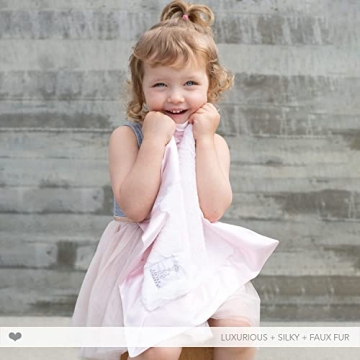 Little Giraffe Baby Blanket - Soft Satin Trim Comfort