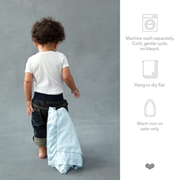 Little Giraffe Baby Blanket - Soft Satin Trim Comfort