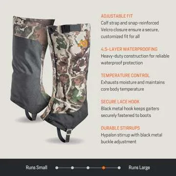 First Lite Brambler Hunting Gaiters - Durable Waterproof Gaiters