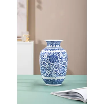 GaLouRo Blue Vase for Elegant Home Decor and Gifts