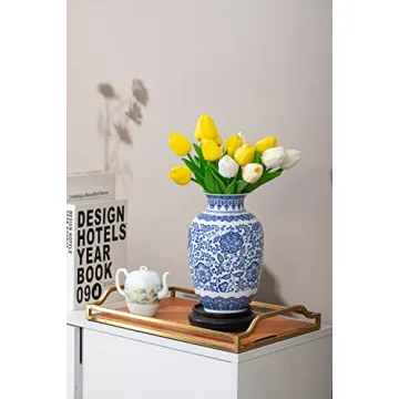 GaLouRo Blue Vase for Elegant Home Decor and Gifts