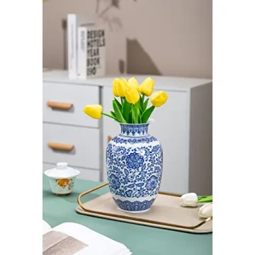 GaLouRo Blue Vase for Elegant Home Decor and Gifts