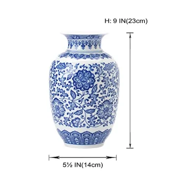 GaLouRo Blue Vase for Elegant Home Decor and Gifts