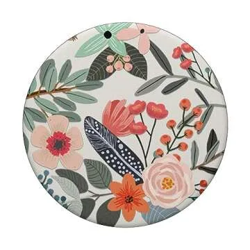 Cute Colorful Garden Botanical Floral Pattern PopSockets PopGrip: Swappable Grip for Phones & Tablets