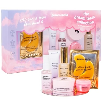 grace & stella Dream Team Collection - Pampering Skincare Gift Set for Women, Perfect for All Occasi...