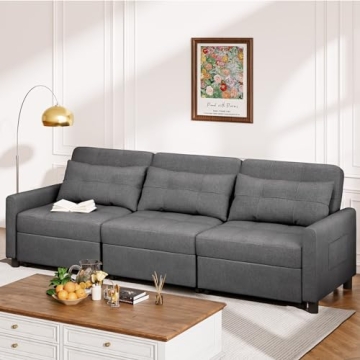 Aiho Convertible Sectional Sleeper Sofa Bed for Living Room
