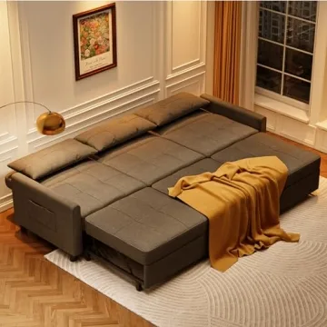 Aiho Convertible Sectional Sleeper Sofa Bed for Living Room