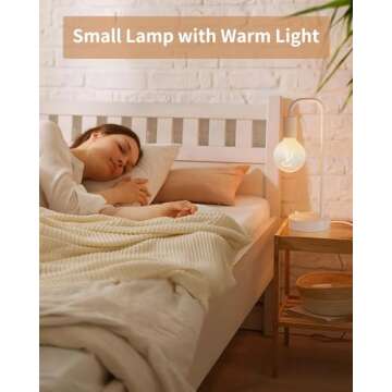 Stylish ONEWISH Industrial Table Lamp Set with Dimmable Function