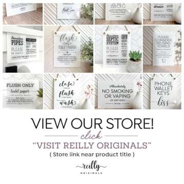 Elegant Septic System Sign - Removable Adhesive - Made in USA