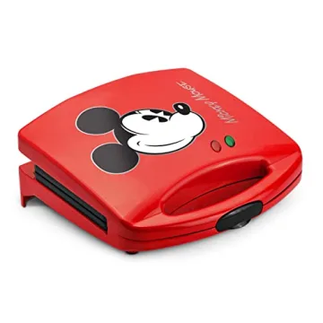 Disney Mickey Mouse Sandwich Maker - Dual Sandwich Maker for Disney Kitchen Appliances - Features No...