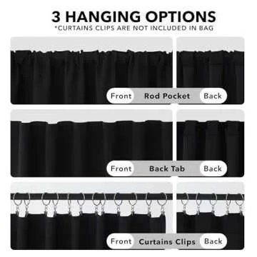 Deconovo Blackout Curtains, Thermal Insulated Room Darkening Drapes, Back Tab & Rod Pocket for Bedro...