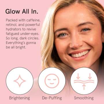 Grace & Stella Under Eye Cream - Anti Aging Brightening Treatment with Caffeine & Retinol - Reduces ...