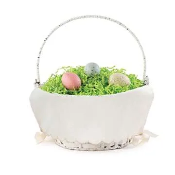 Custom Name Easter Basket for Kids and Adults | Scallop Linen