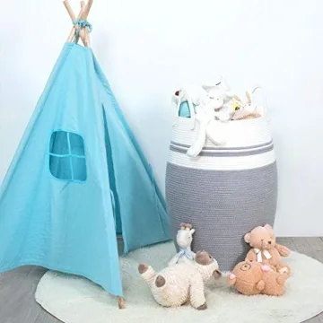 Extra Large Cotton Rope Storage Basket for Home Organization