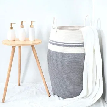 Extra Large Cotton Rope Storage Basket for Home Organization