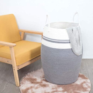 Extra Large Cotton Rope Storage Basket for Home Organization