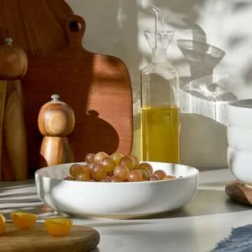 Gencywe 8.3" Pasta Bowls Set of 4 - Elegant & Durable