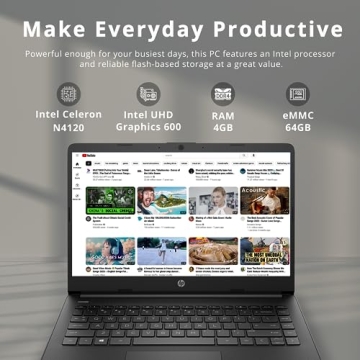 HP Stream 14 HD Laptop - Renewed Intel Processor