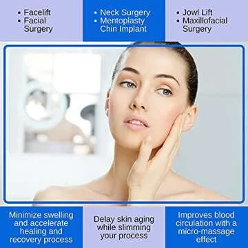 Post Surgical Chin Strap Bandage for Women - Neck and Chin Compression Garment Wrap - Face Slimmer, Jowl Tightening (M)