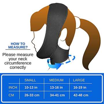 Post Surgical Chin Strap Bandage for Women - Neck and Chin Compression Garment Wrap - Face Slimmer, Jowl Tightening (M)