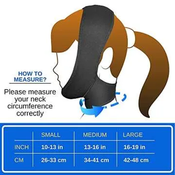 Post Surgical Chin Strap Bandage for Women - Neck and Chin Compression Garment Wrap - Face Slimmer, Jowl Tightening (M)