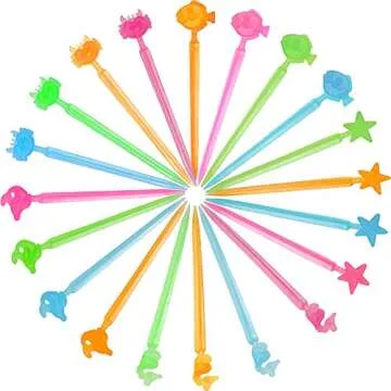 Patelai 80 Animal Fruit Food Picks - Perfect for Parties