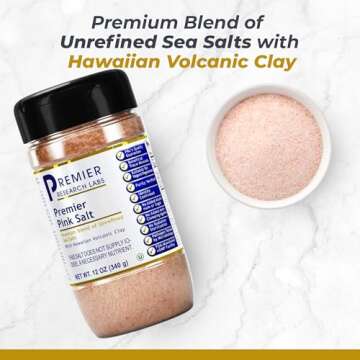 Premier Research Labs Pink Salt – Hawaiian Red Alaea Sea Salt Blend for Food, Cooking, and Eating ...