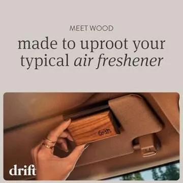 Drift Car Air Freshener - Wood Fragrance - Automotive Odor Eliminator - Car Fresheners Long Lasting - Open Air Scent Refill - Pack of 3 - NO CLIP INCLUDED