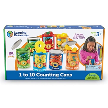 Learning Resources Counting Cans - 65 Pieces Fun Education