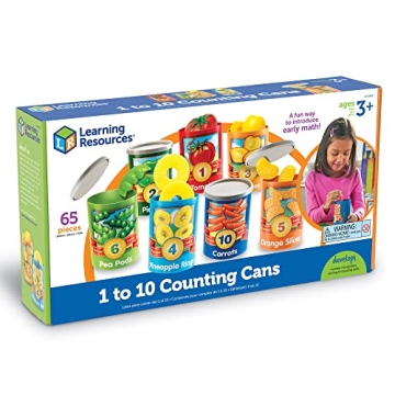 Learning Resources Counting Cans - 65 Pieces Fun Education