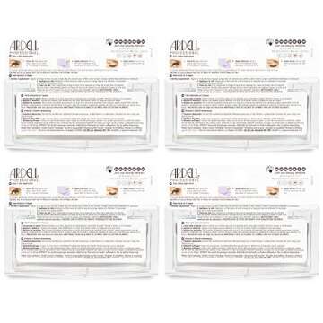 Ardell False Eyelashes Wispies 113 - Black, Natural Look Soft Band, Lightweight, Flared Strip Lashes for Glamour & Everyday Use, 4 Pairs