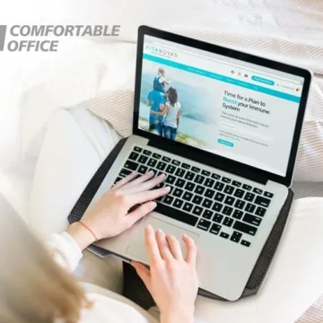 Adjustable Laptop Cooling Pad with 5 Quiet Fans