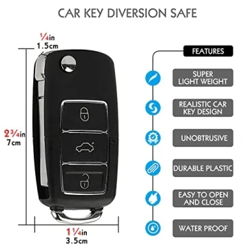 Remote Car Key Hidden Safe for Pills and Valuables