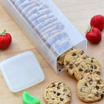 Youngever 2 Pack Cookie Storage Containers for Fresh Snacks