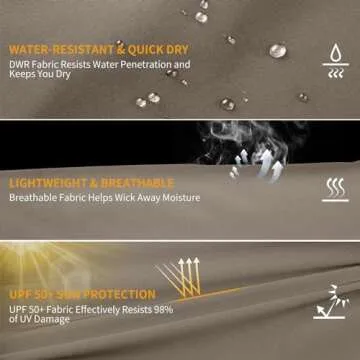 Ksmien Women's Quick Dry Hiking Pants - Lightweight, Water-Resistant