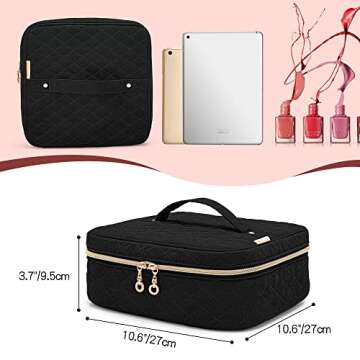 Yarwo Nail Polish Bag for 36 Bottles, Travel Organizer