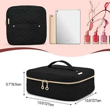 Yarwo Nail Polish Bag for 36 Bottles, Travel Organizer