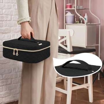 Yarwo Nail Polish Bag for 36 Bottles, Travel Organizer