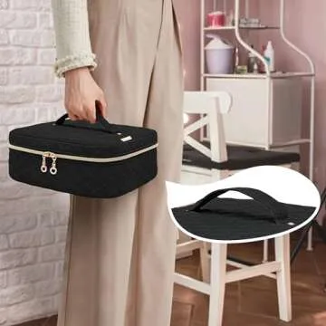 Yarwo Nail Polish Bag for 36 Bottles, Travel Organizer