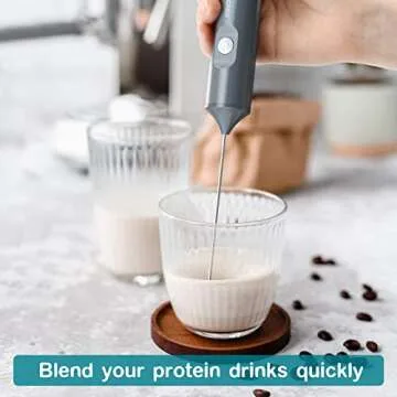 Cincred Milk Frother, Handheld Foam Maker for Drinks