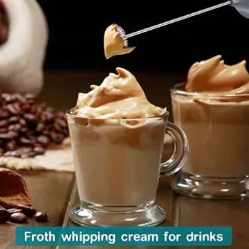 Cincred Milk Frother, Handheld Foam Maker for Drinks