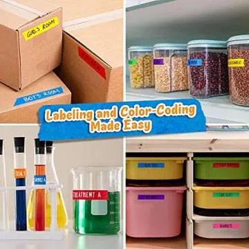 Craftzilla Colored Masking Tape – 6 Roll Multi Pack for Arts & Crafts