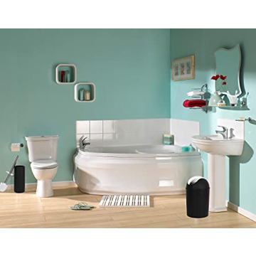 Chic YCOCO Black Bathroom Accessories Set - 6 Piece Collection