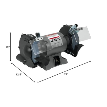 JET 8-Inch Bench Grinder, 3450 RPM, 1/2 HP, 120V 1Ph (Model JBG-8A)