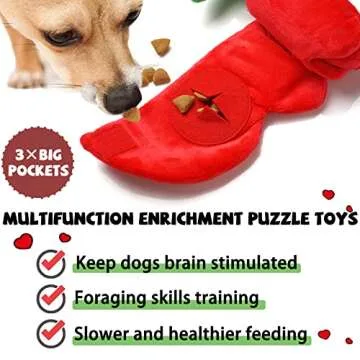 Lilfrd Rose Puzzle Dog Toy for Playful Dogs & Puppies