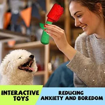 Lilfrd Rose Puzzle Dog Toy for Playful Dogs & Puppies