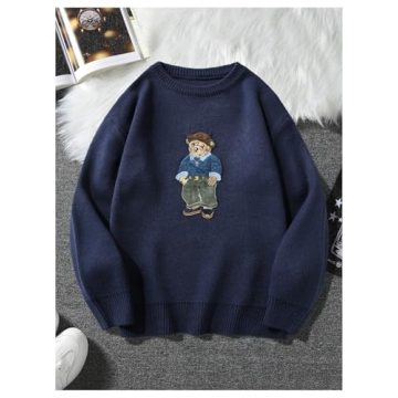 Adorable SHENHE Cute Bear Sweater for All Ages