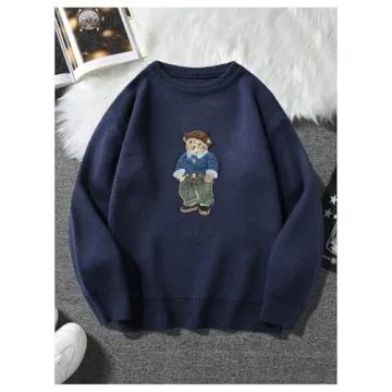 Adorable SHENHE Cute Bear Sweater for All Ages