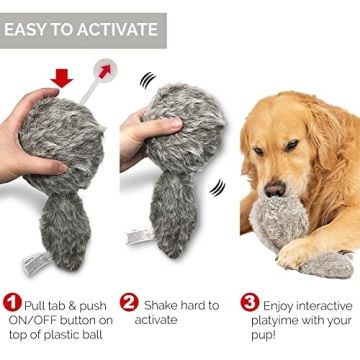 Hyper Pet Doggie Tail Interactive Plush Dog Toy